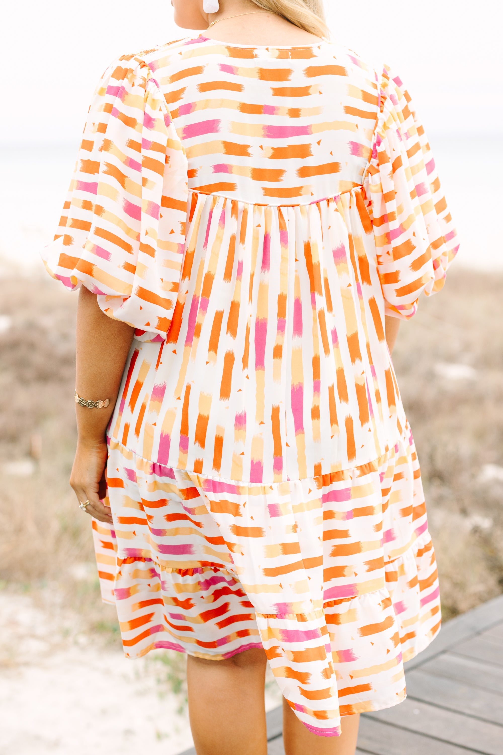 Always On Time Dress, Creamsicle