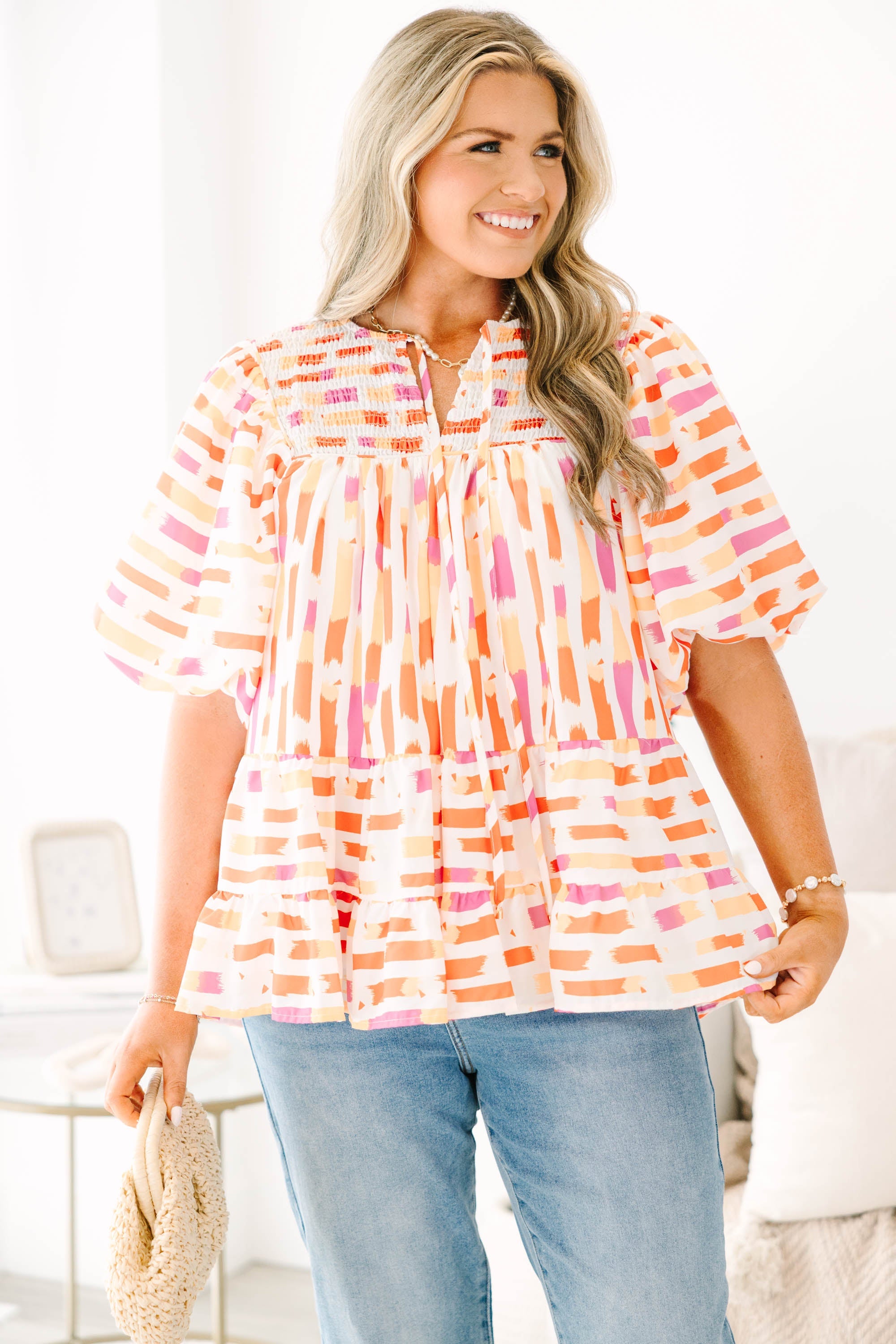 Always Thinking About You Top, Orange