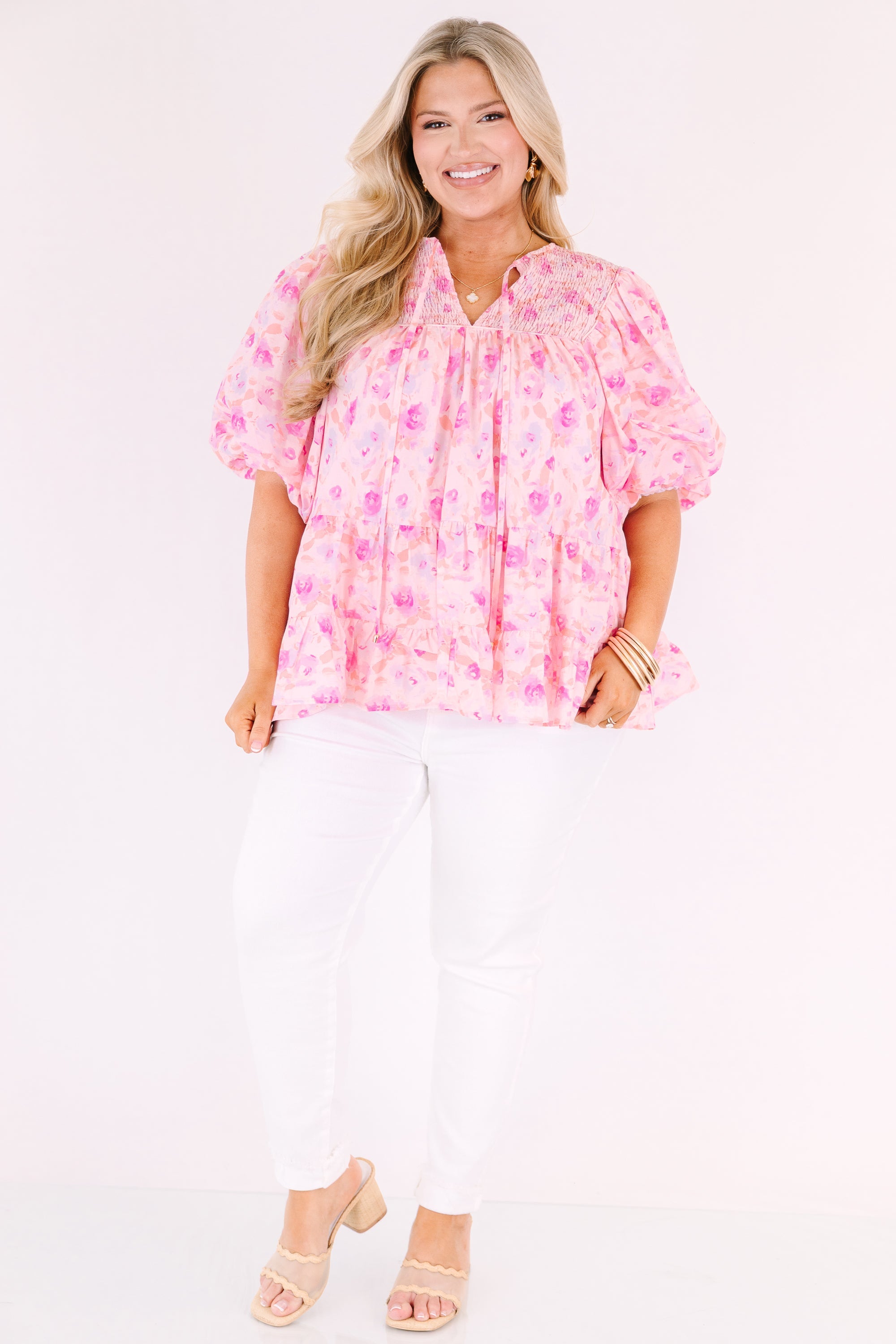 Always Thinking About You Top, Pink Floral