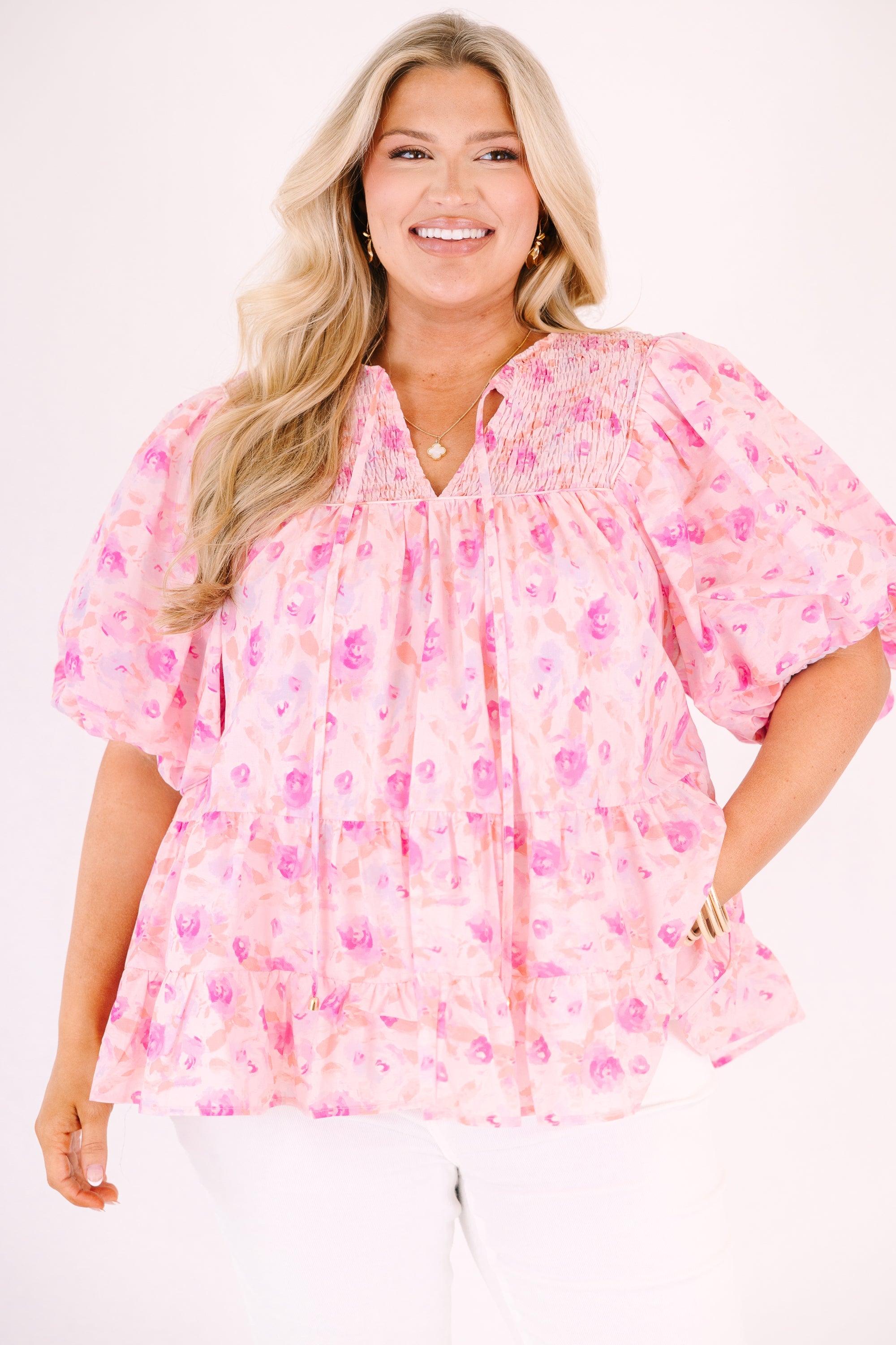 Always Thinking About You Top, Pink Floral