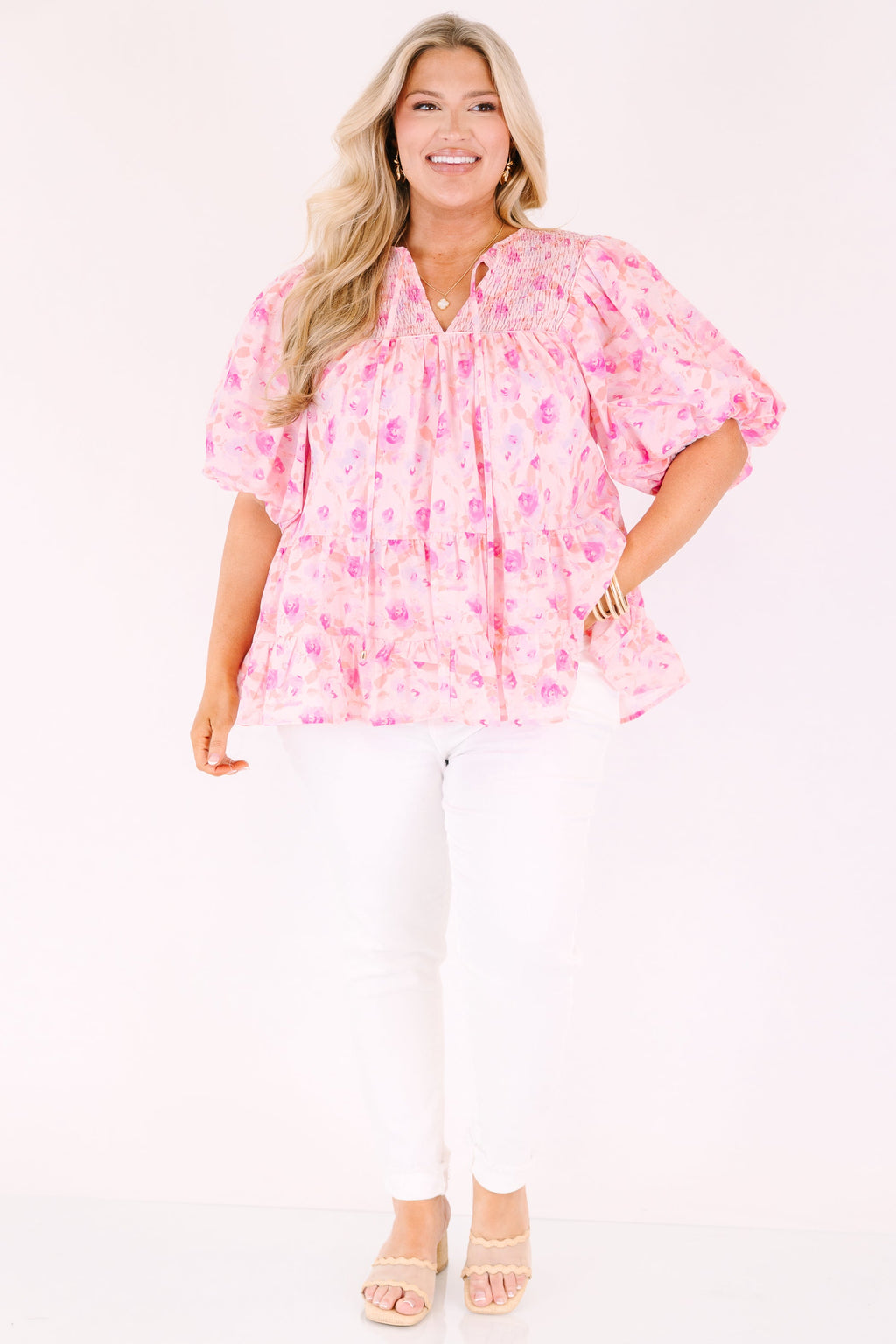 Always Thinking About You Top, Pink Floral