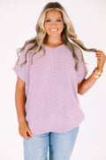 Always Effortless Sweater, Pink Grey