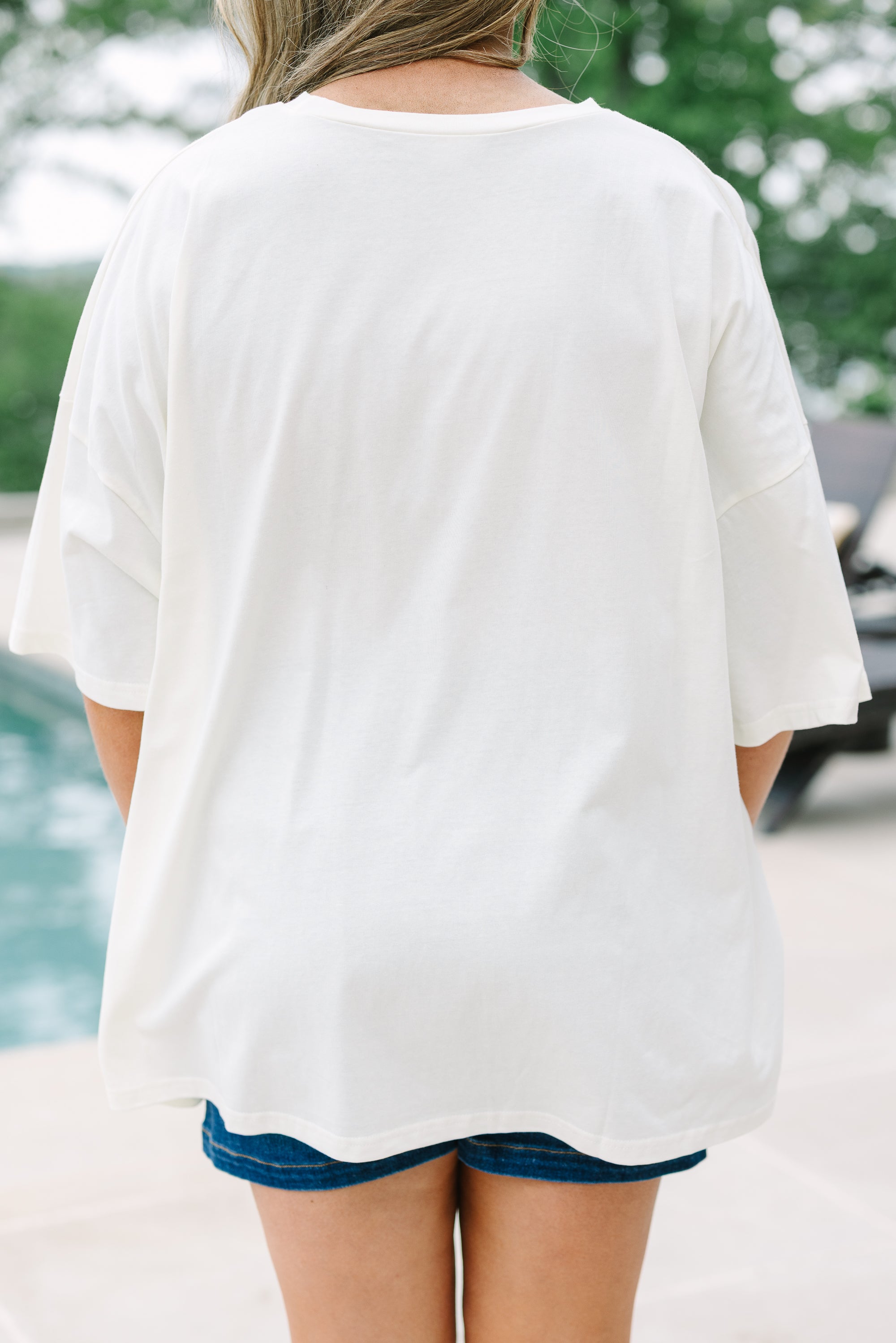 America the Bowtiful Boyfriend Tee, Ivory