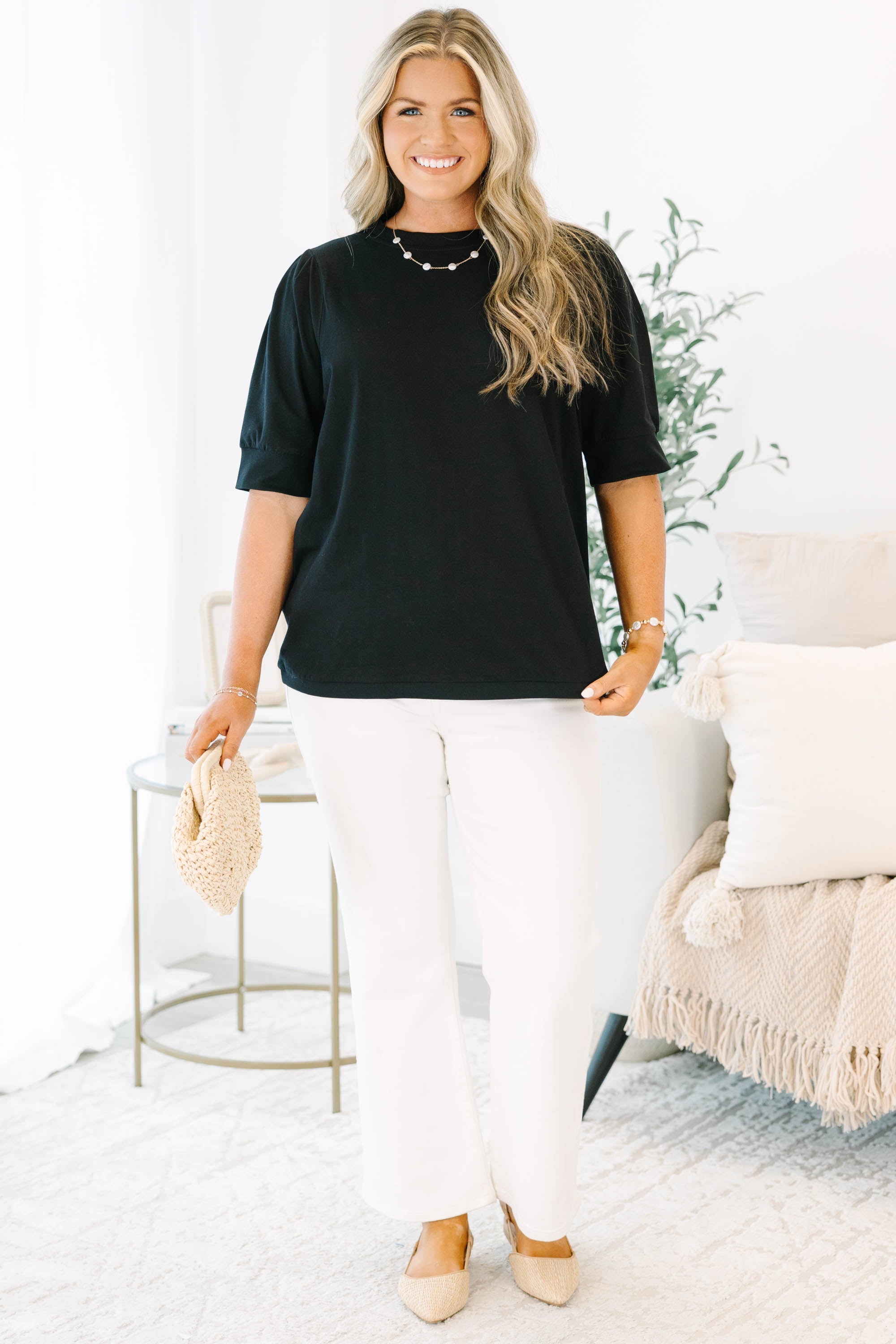 An Easy Love Top, Black