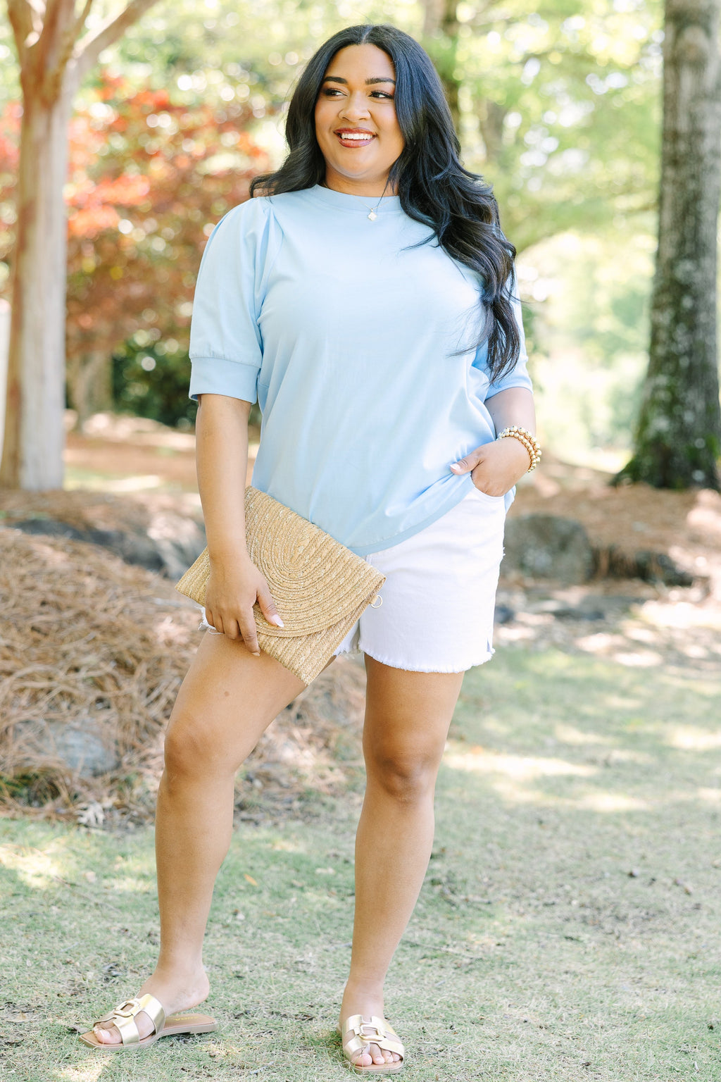 An Easy Love Top, Blue