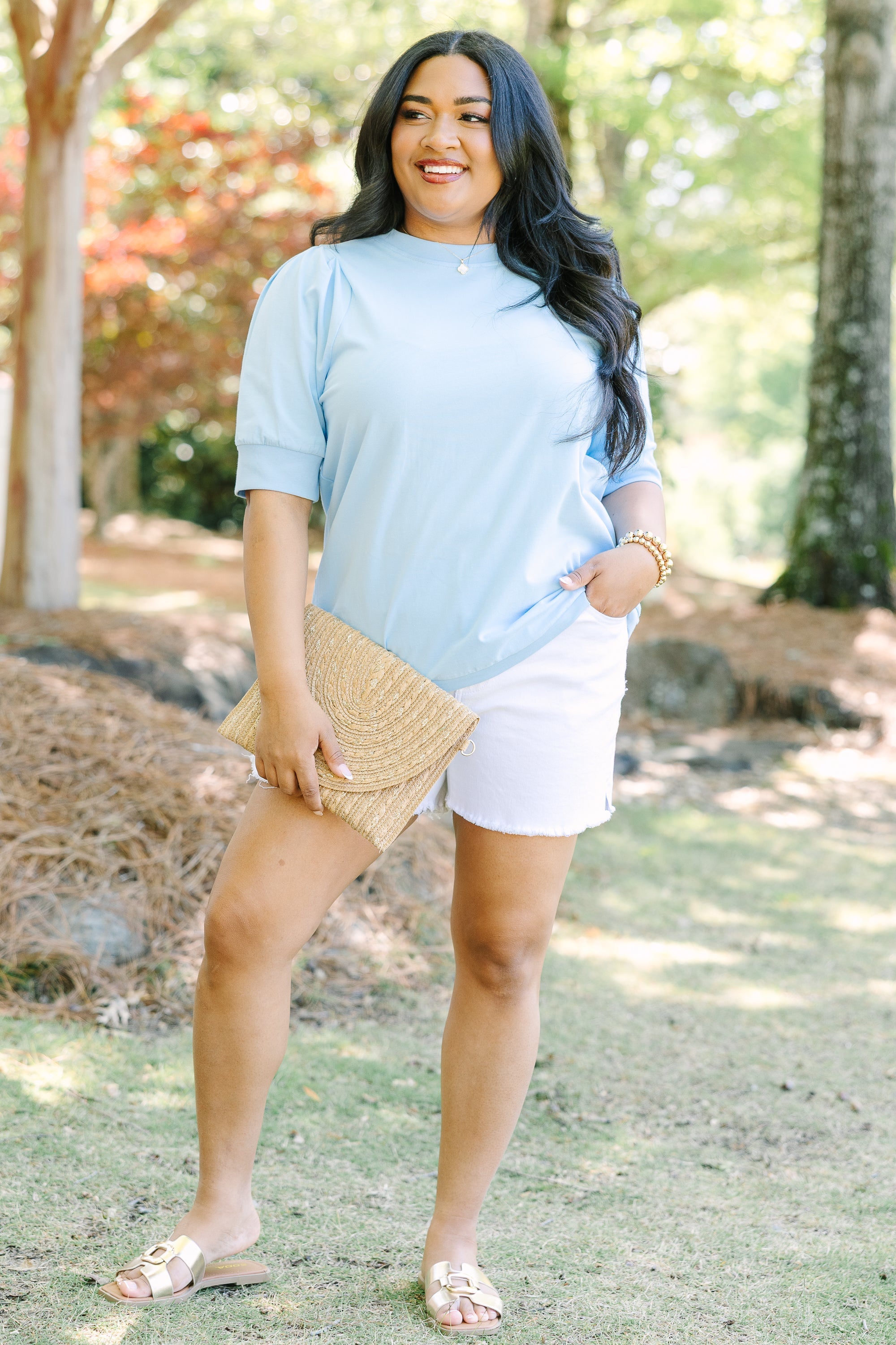 An Easy Love Top, Blue
