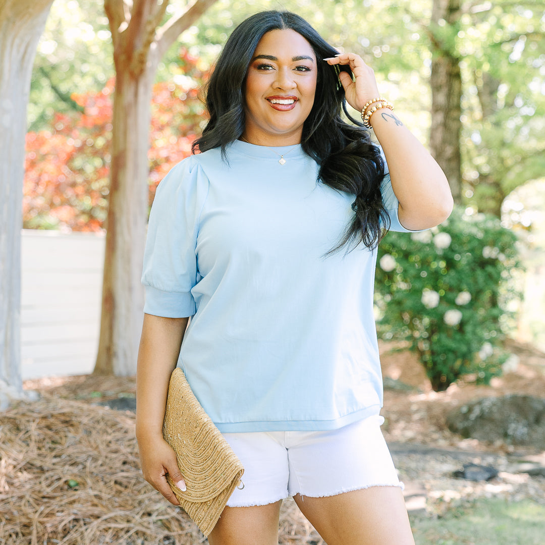 An Easy Love Top, Blue