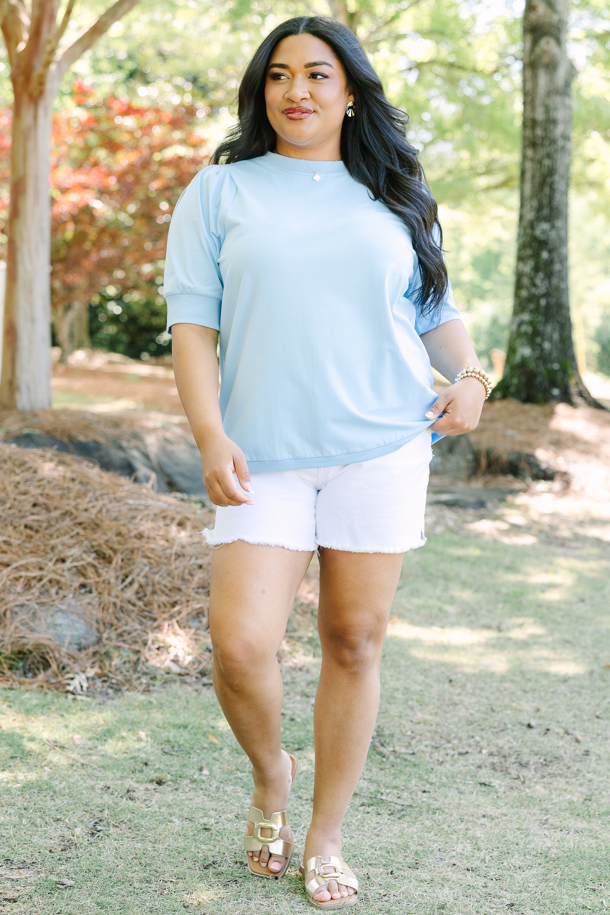 An Easy Love Top, Blue