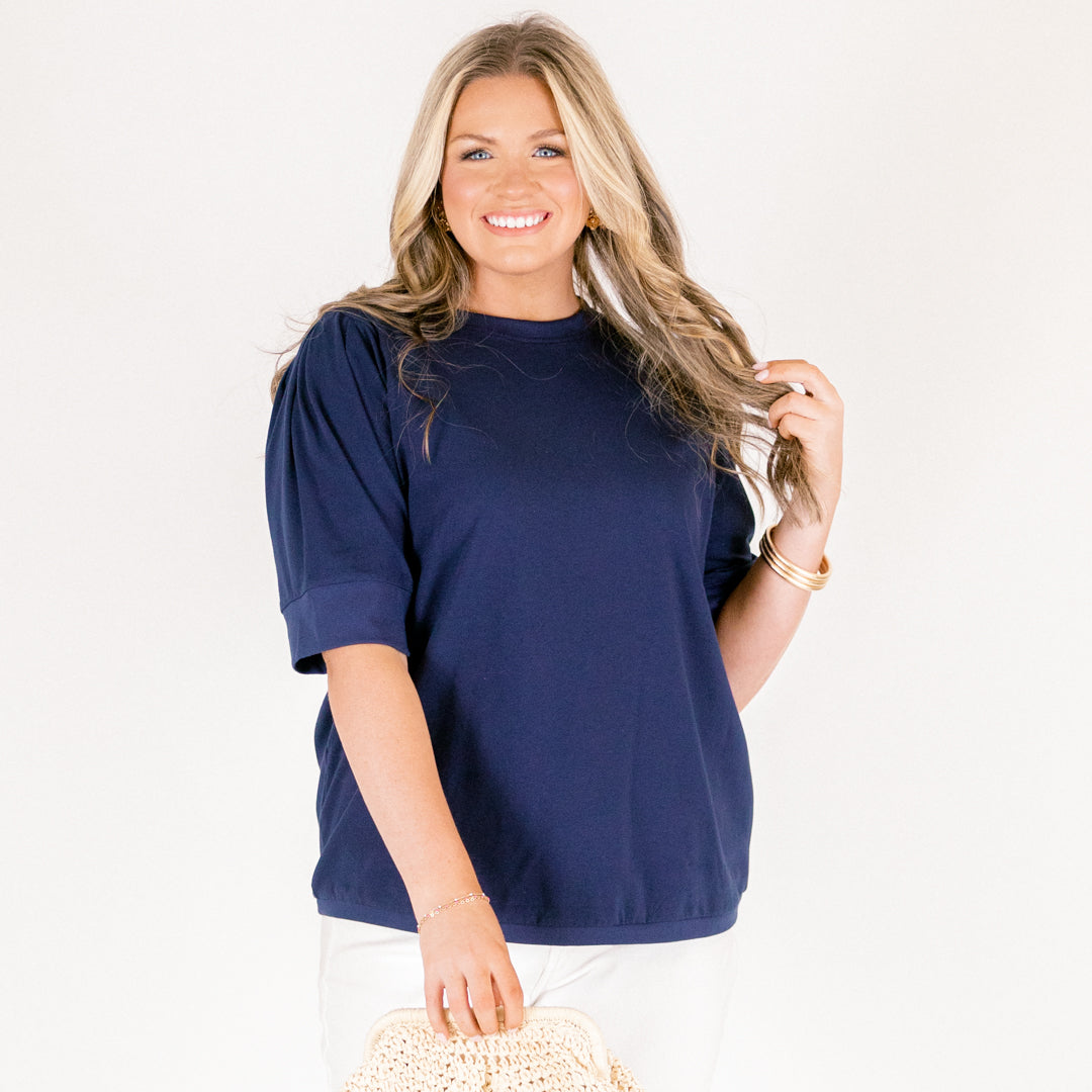 An Easy Love Top, Navy