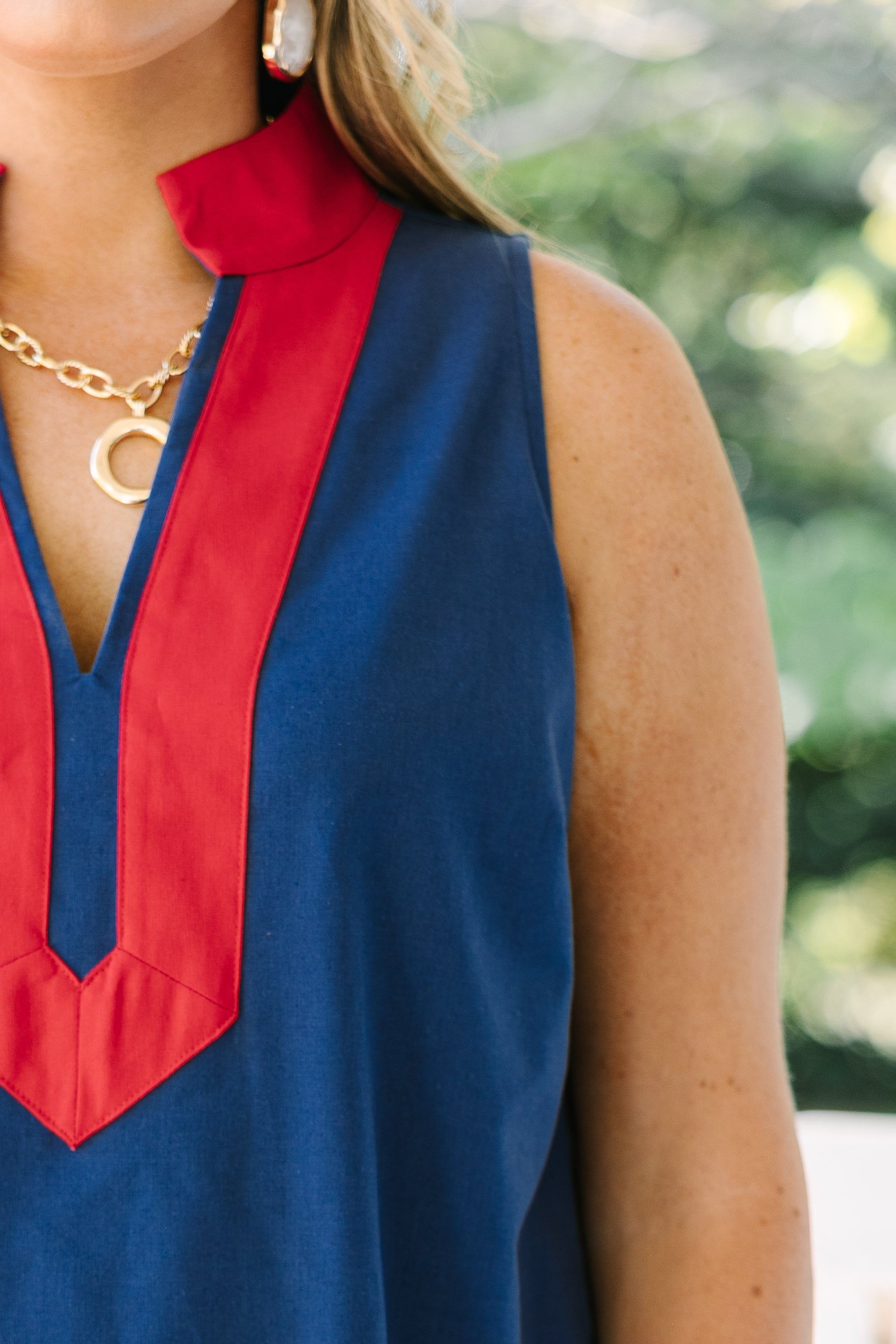 A Refined Touch Dress, Navy
