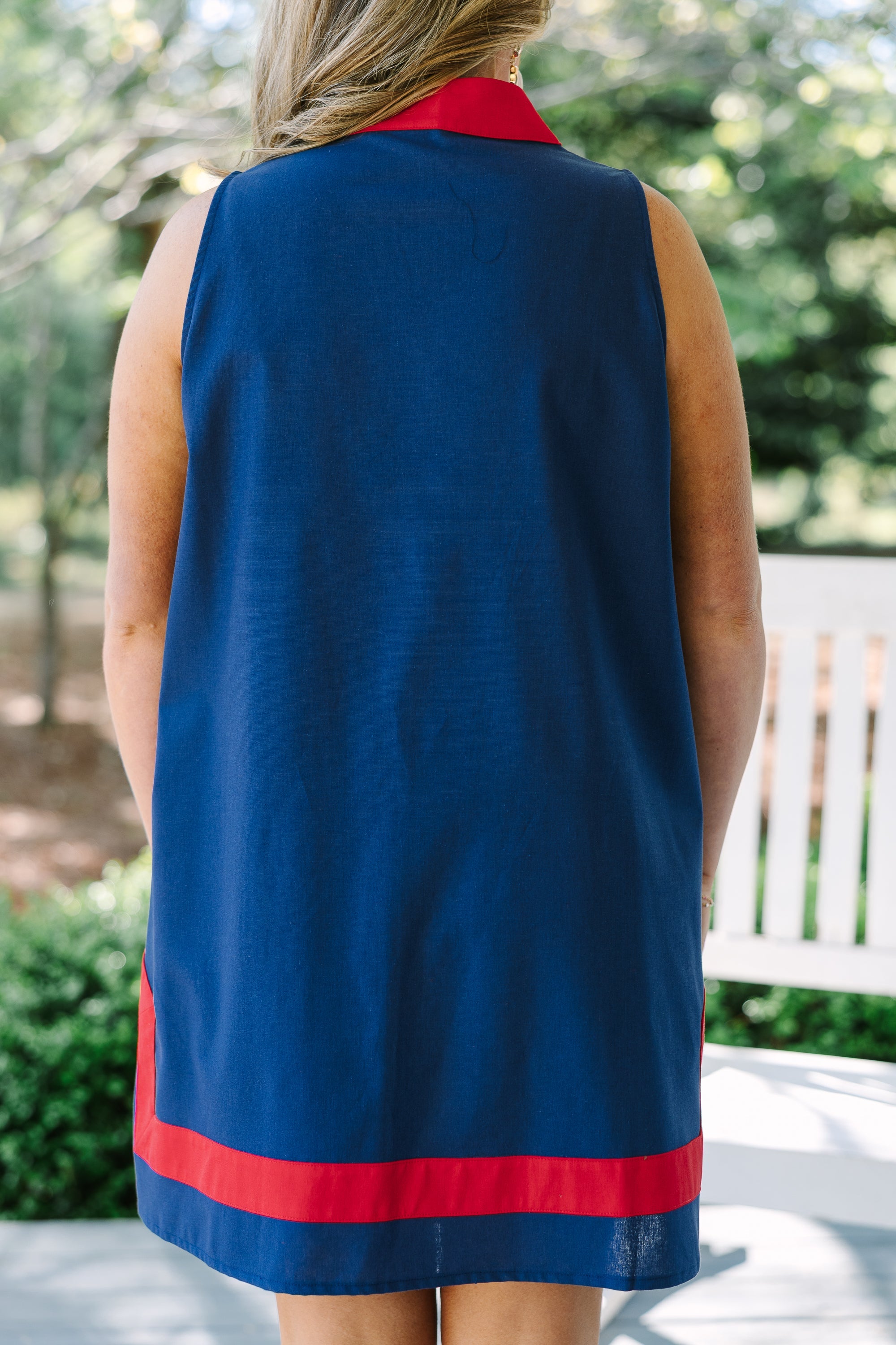 A Refined Touch Dress, Navy