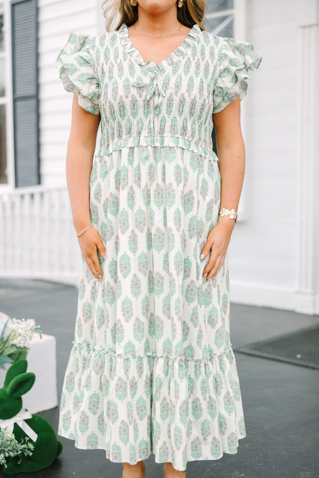 As Luck Would Have It Dress, Mint Green