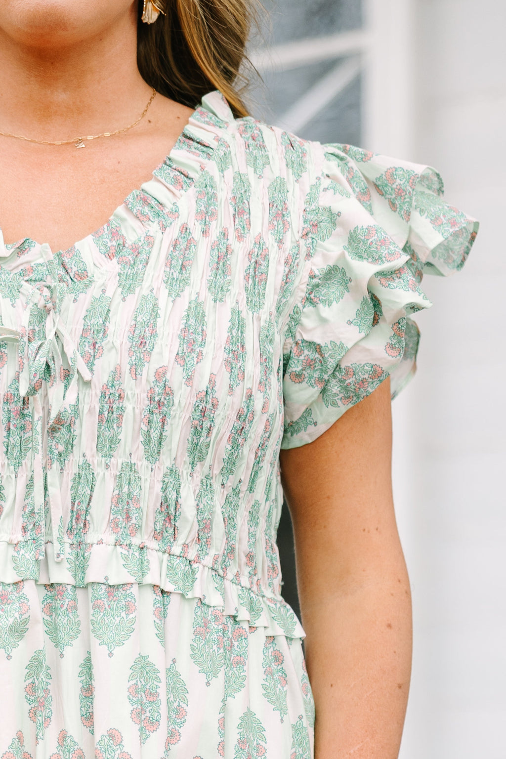 As Luck Would Have It Dress, Mint Green