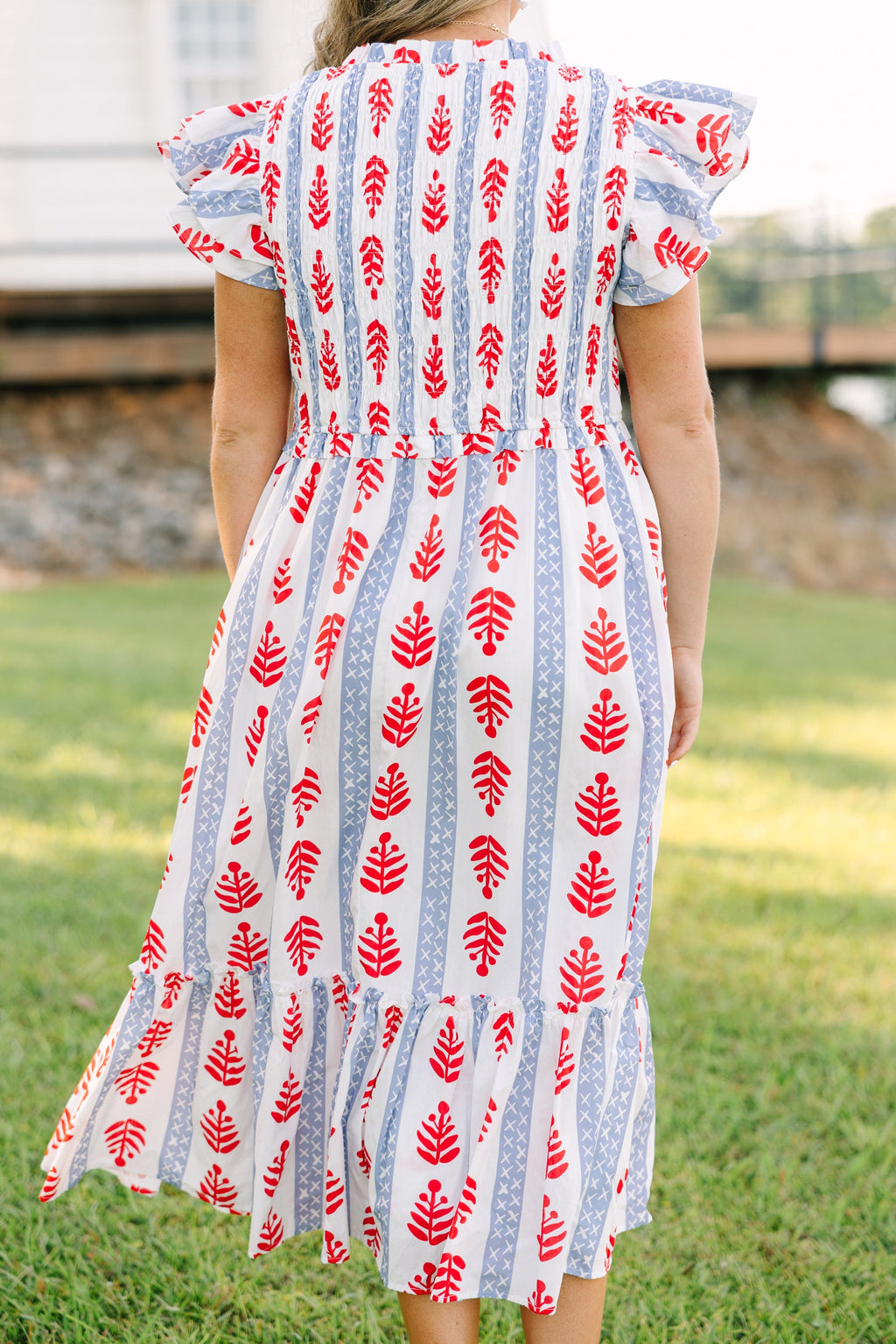 As Luck Would Have It Dress, Red Mix