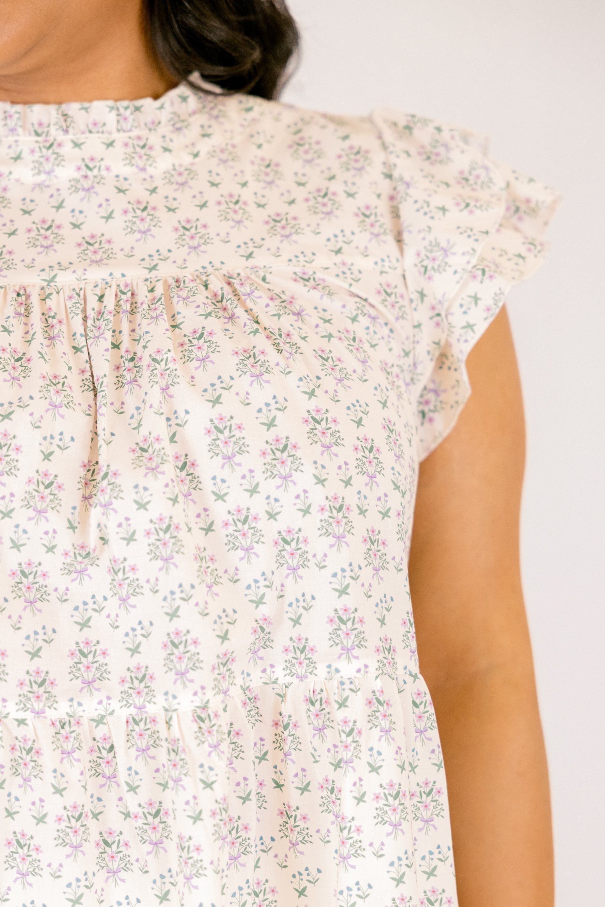 As Of Right Now Top, Cream Floral