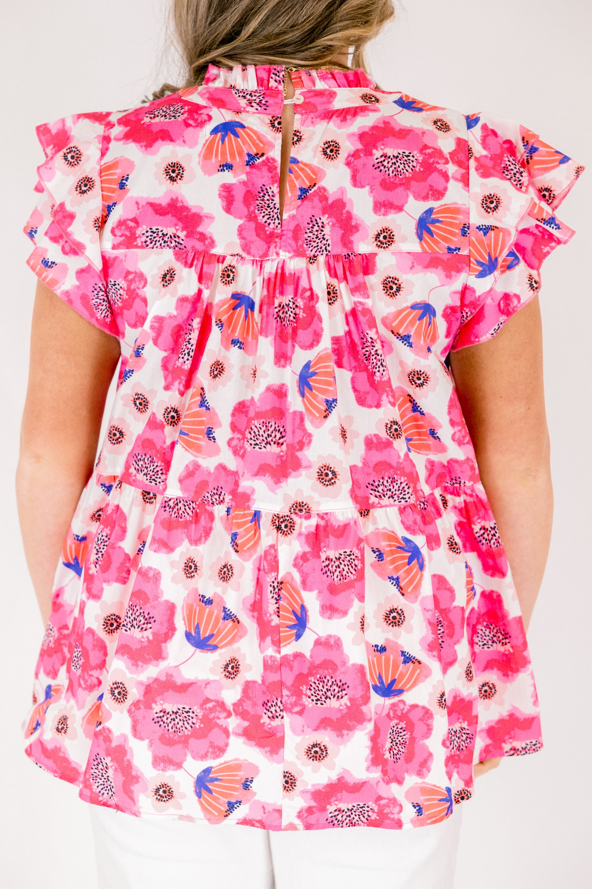 As Of Right Now Top, Pink Floral