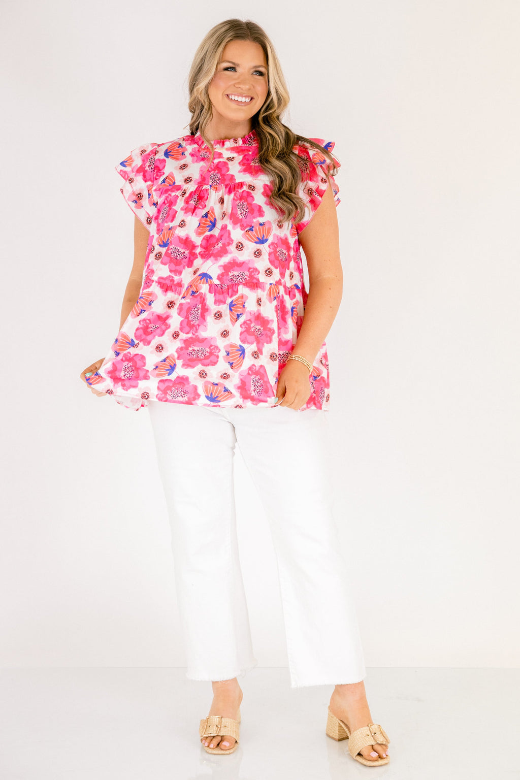 As Of Right Now Top, Pink Floral