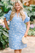 A Springtime Waltz Dress, Light Blue