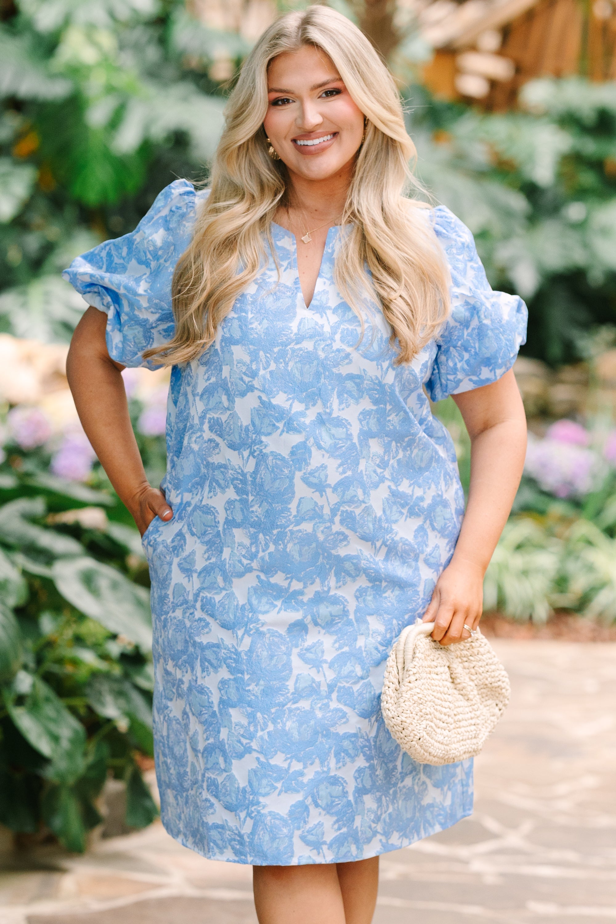 A Springtime Waltz Dress, Light Blue