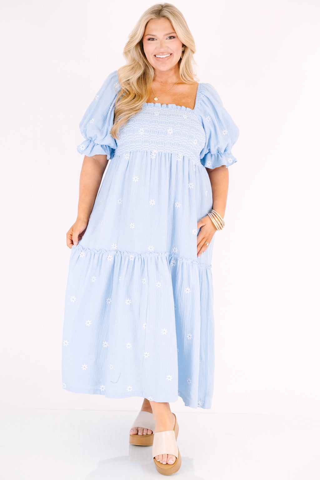 Aster Dress, Light Blue