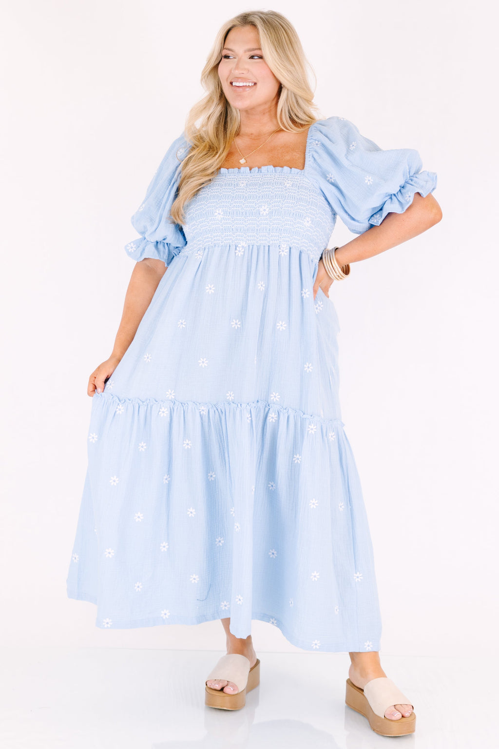 Aster Dress, Light Blue