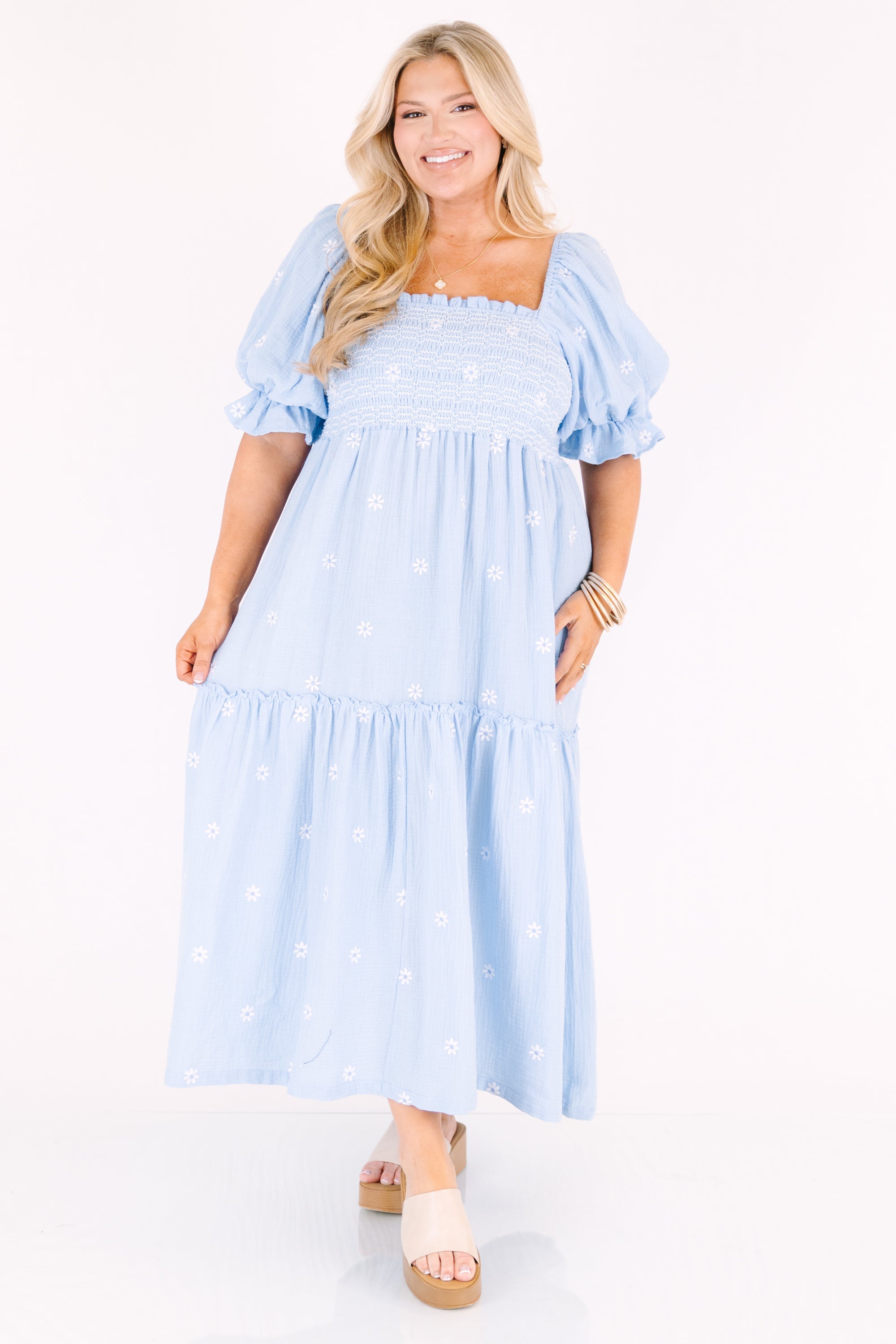 Aster Dress, Light Blue