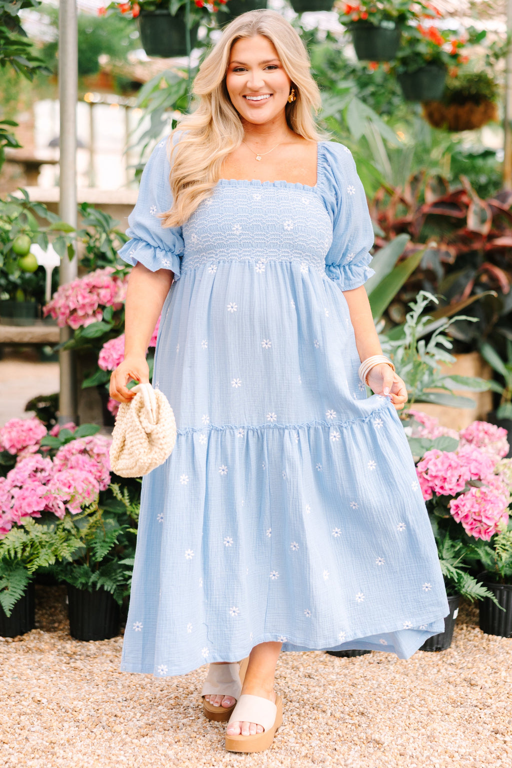 Aster Dress, Light Blue