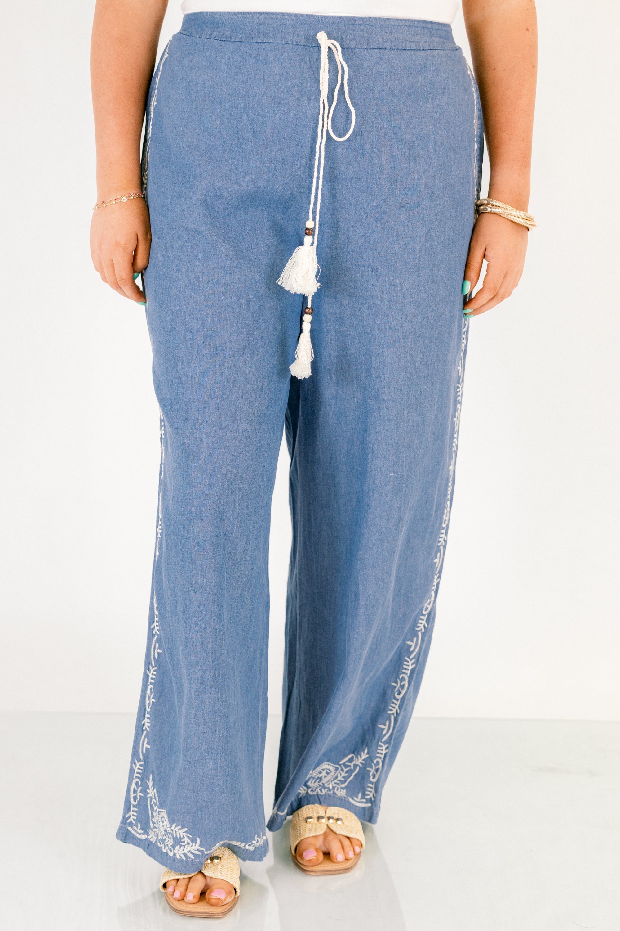 A Touch Of Whimsy Pants, Blue