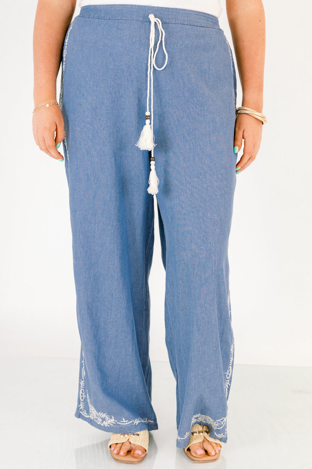 A Touch Of Whimsy Pants, Blue