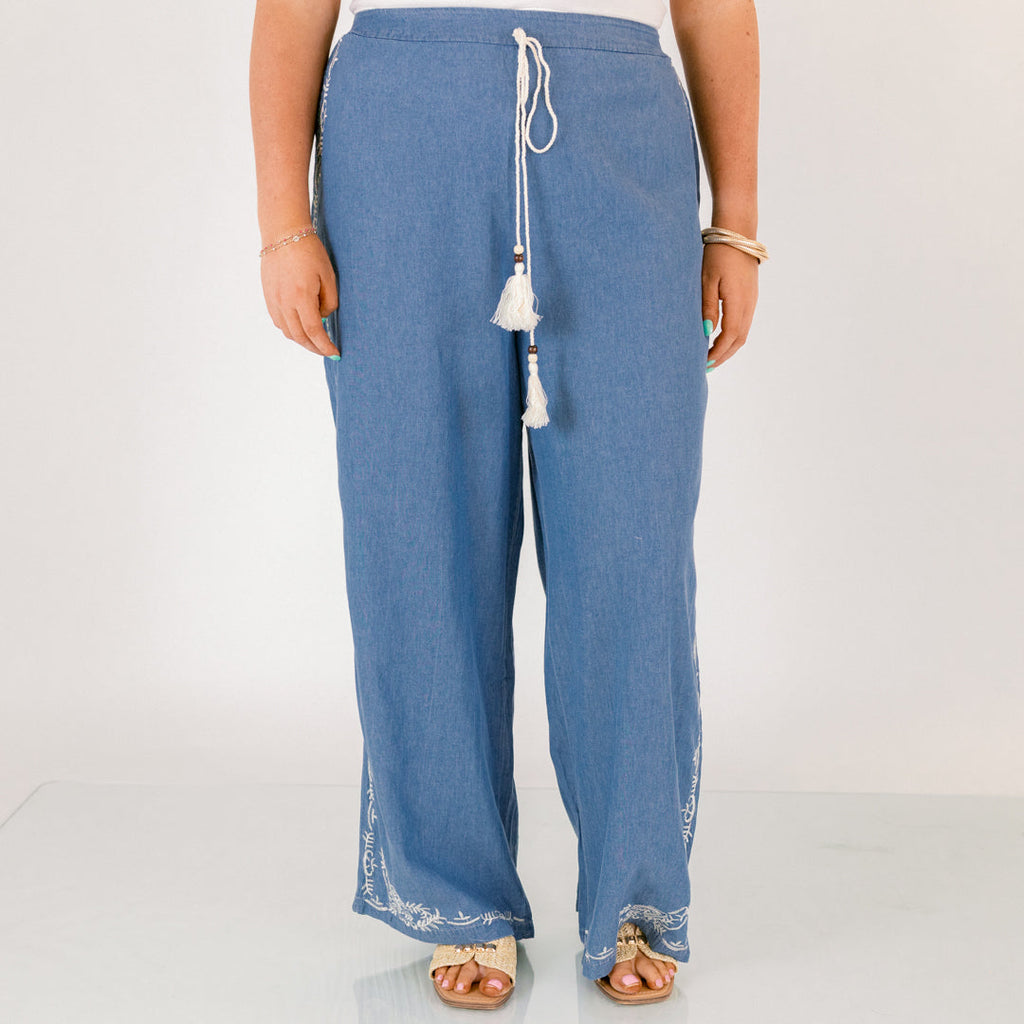A Touch Of Whimsy Pants, Blue