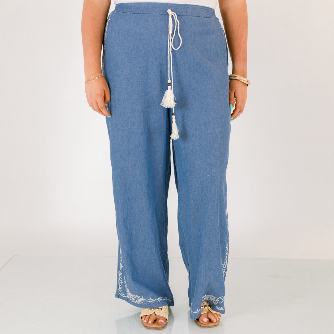 A Touch Of Whimsy Pants, Blue