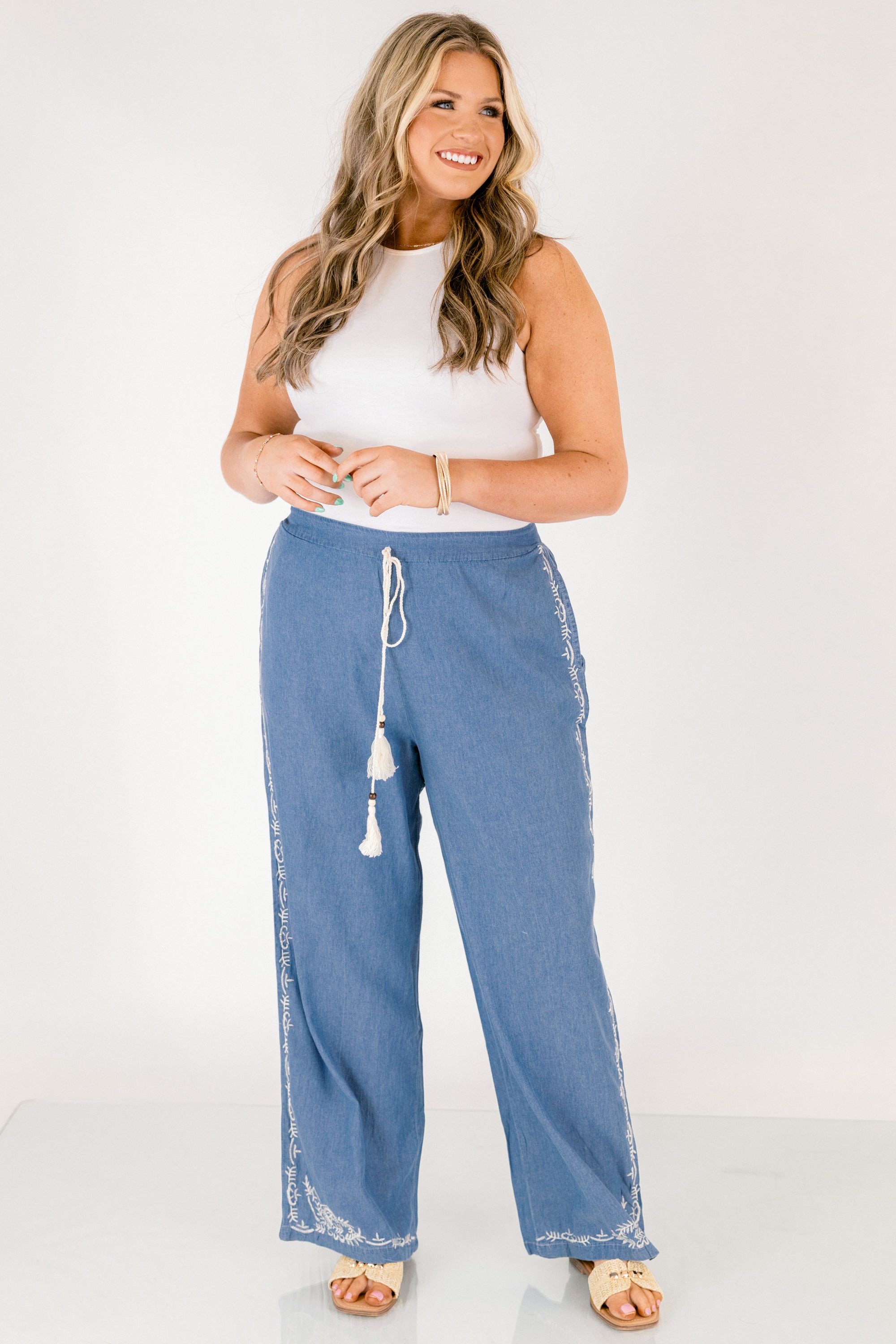 A Touch Of Whimsy Pants, Blue