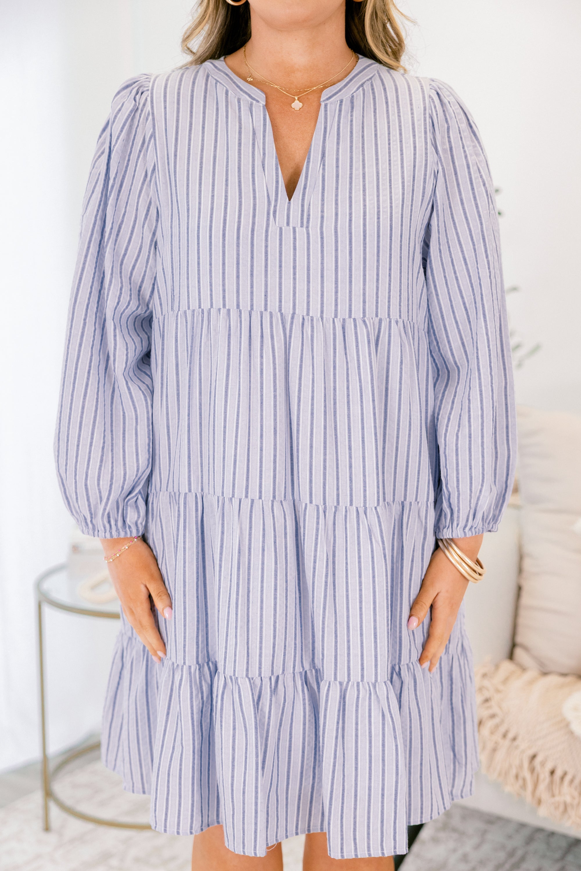 At The End Of The Day Dress, Blue