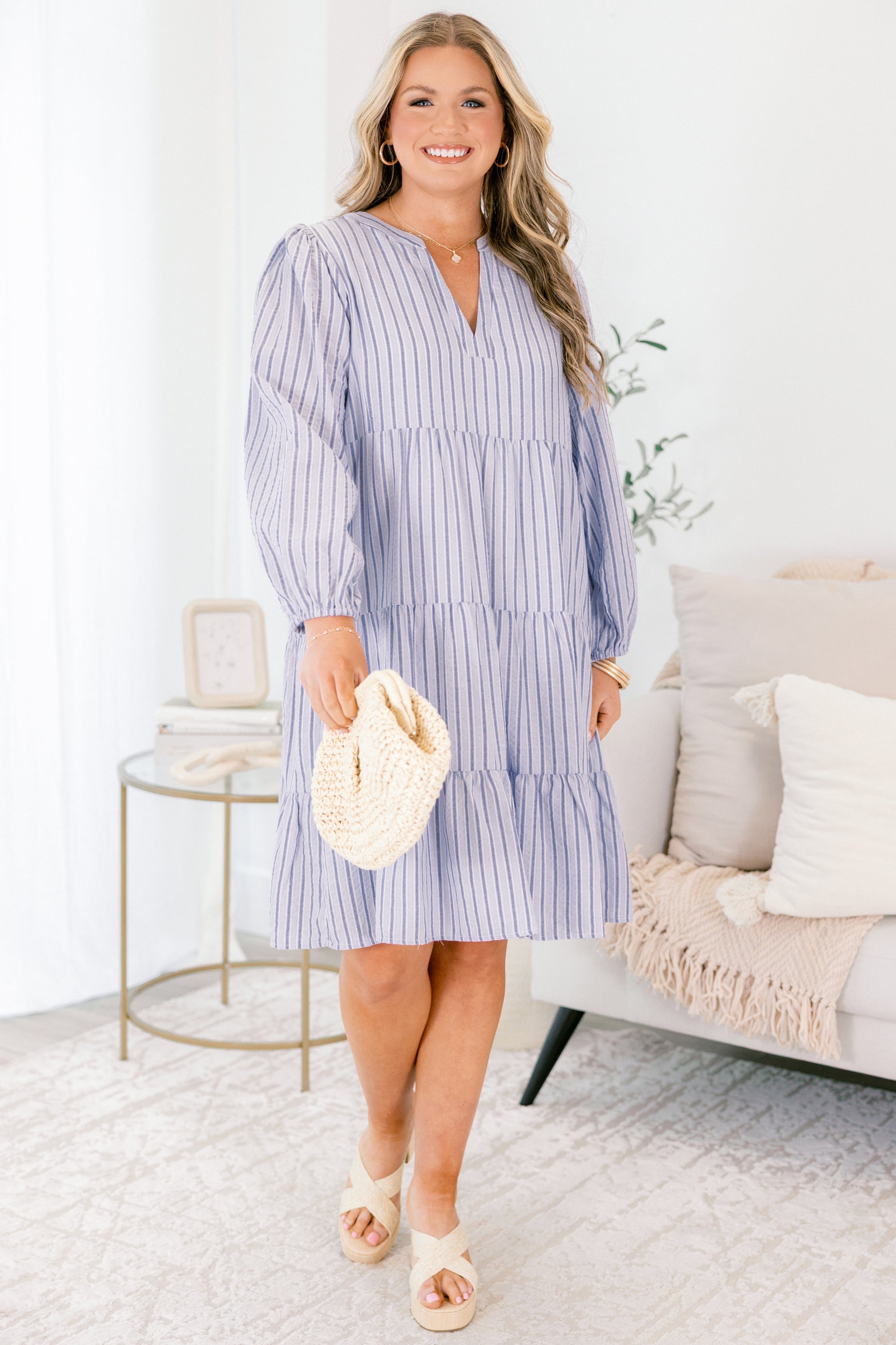 At The End Of The Day Dress, Blue