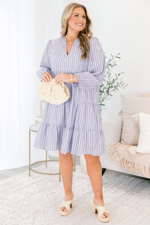 At The End Of The Day Dress, Blue