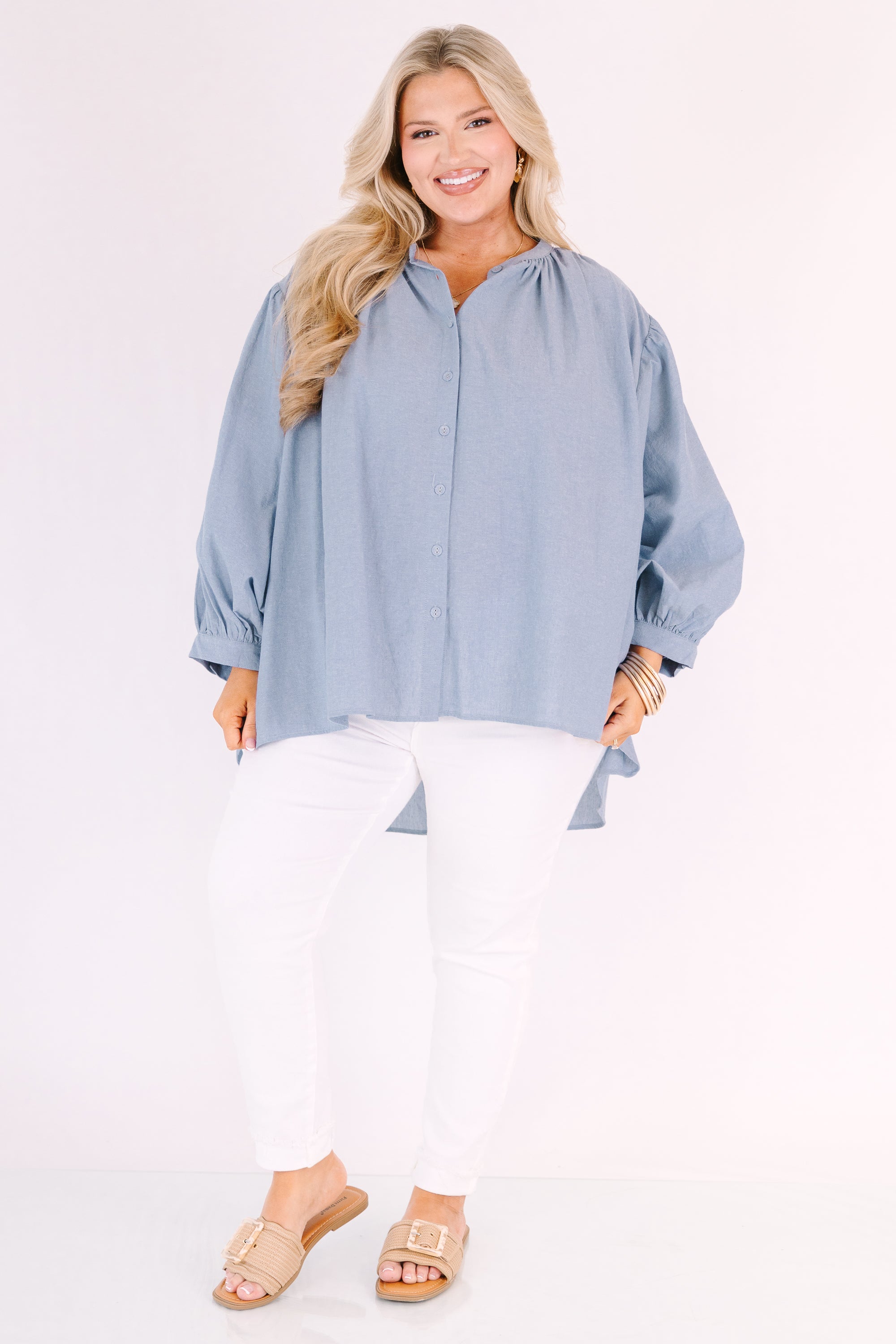 Away From It All Tunic, Chambray