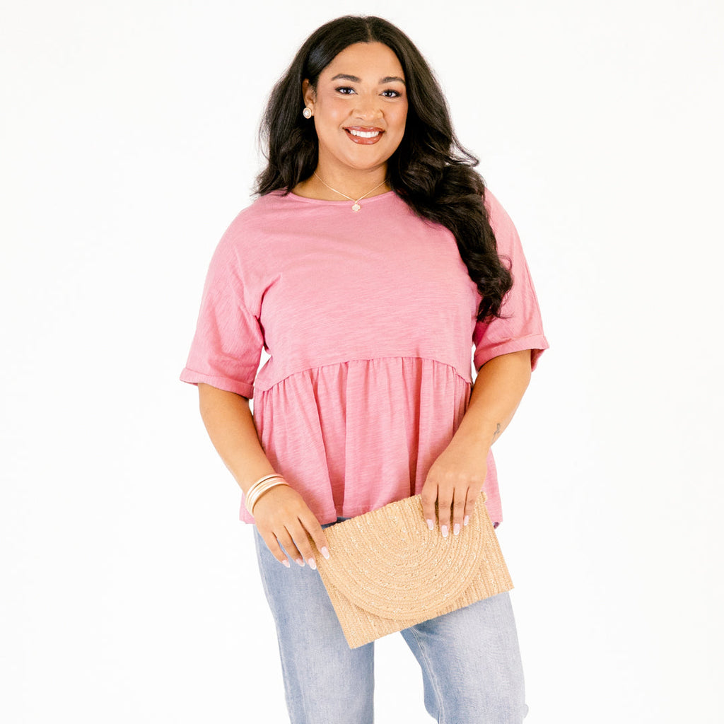 A Welcoming Smile Top, Pink