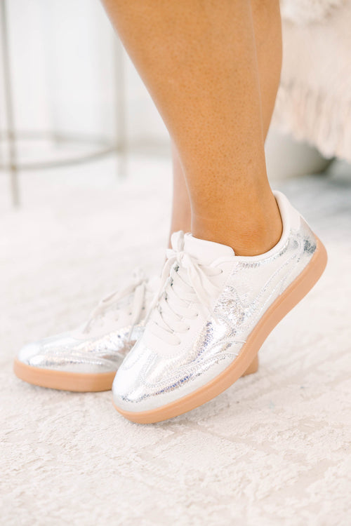 Back To It Sneakers, Silver