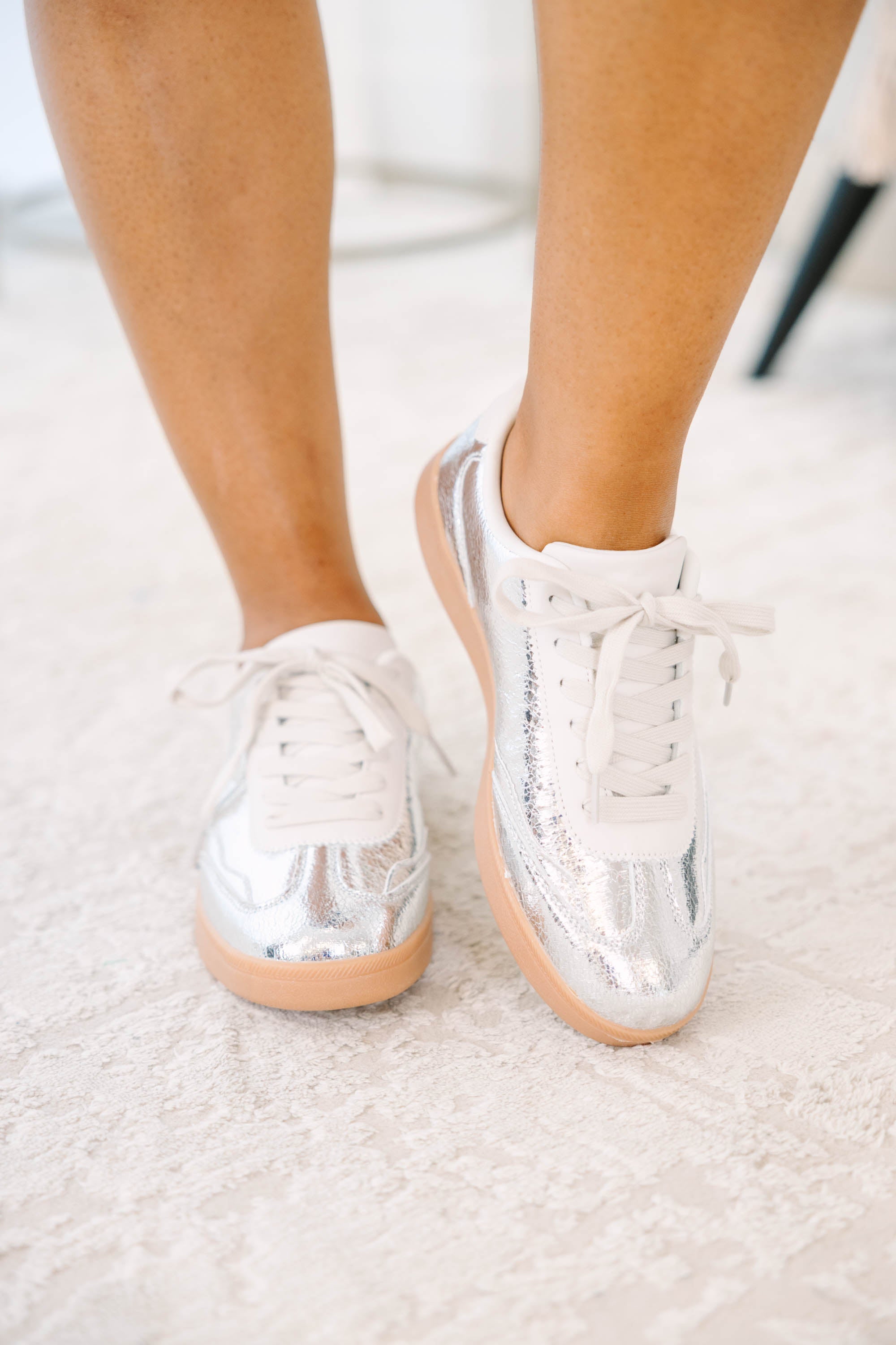 Back To It Sneakers, Silver