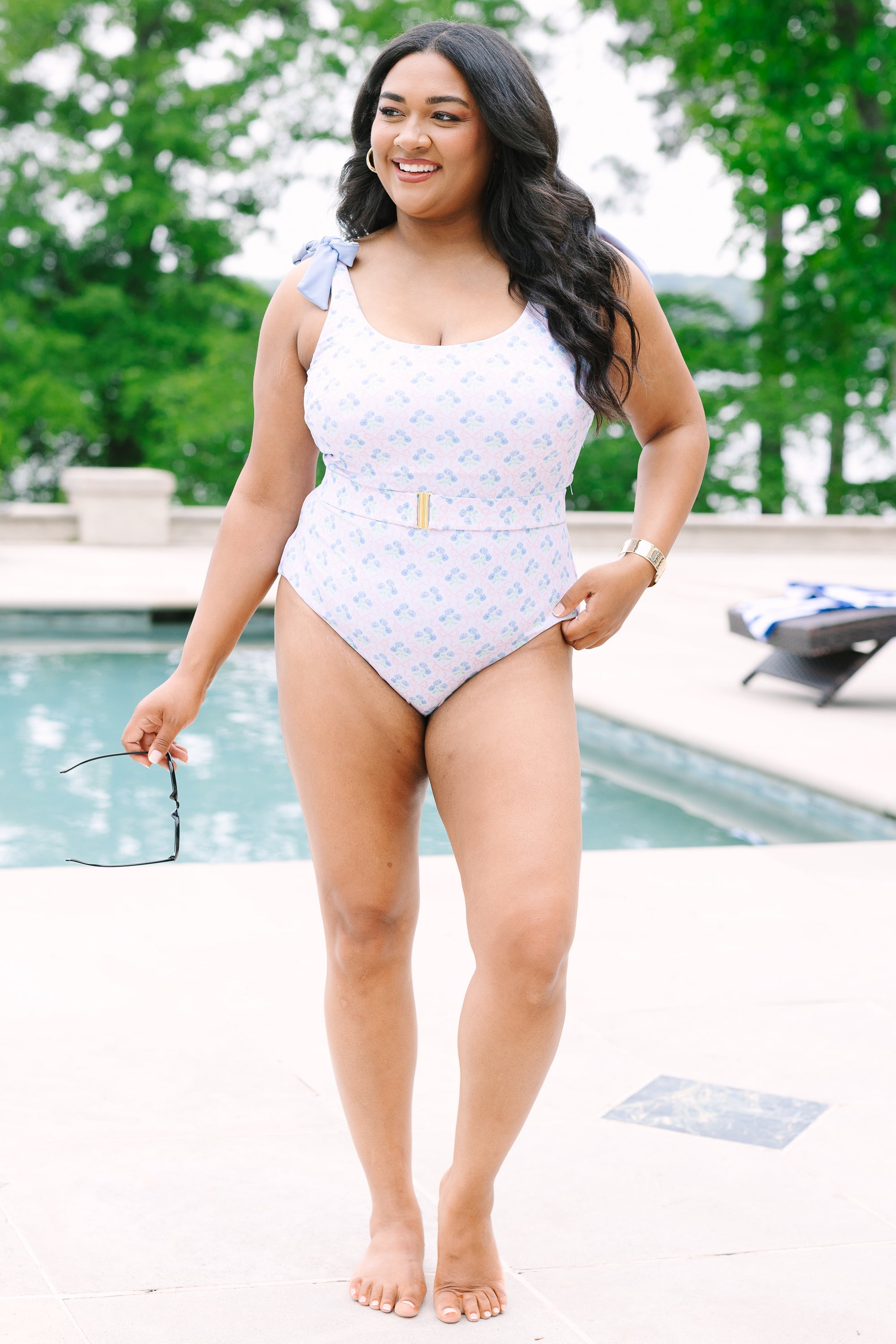 Back To The Beach Swimsuit, Pink/Blue