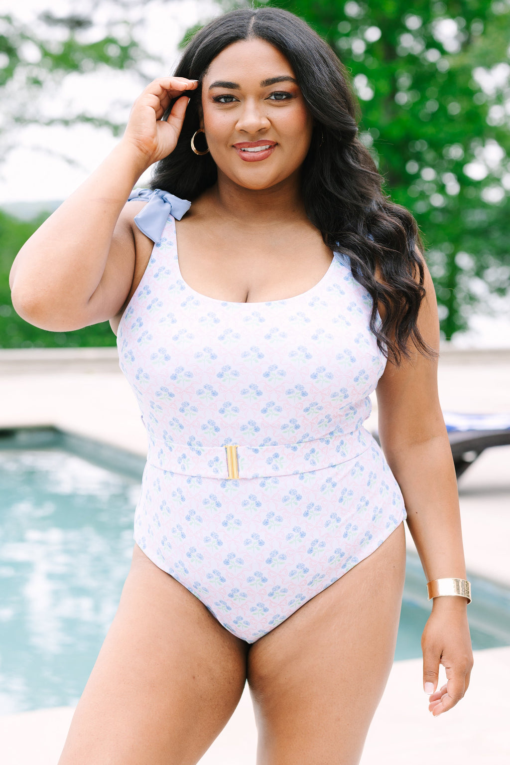 Back To The Beach Swimsuit, Pink/Blue