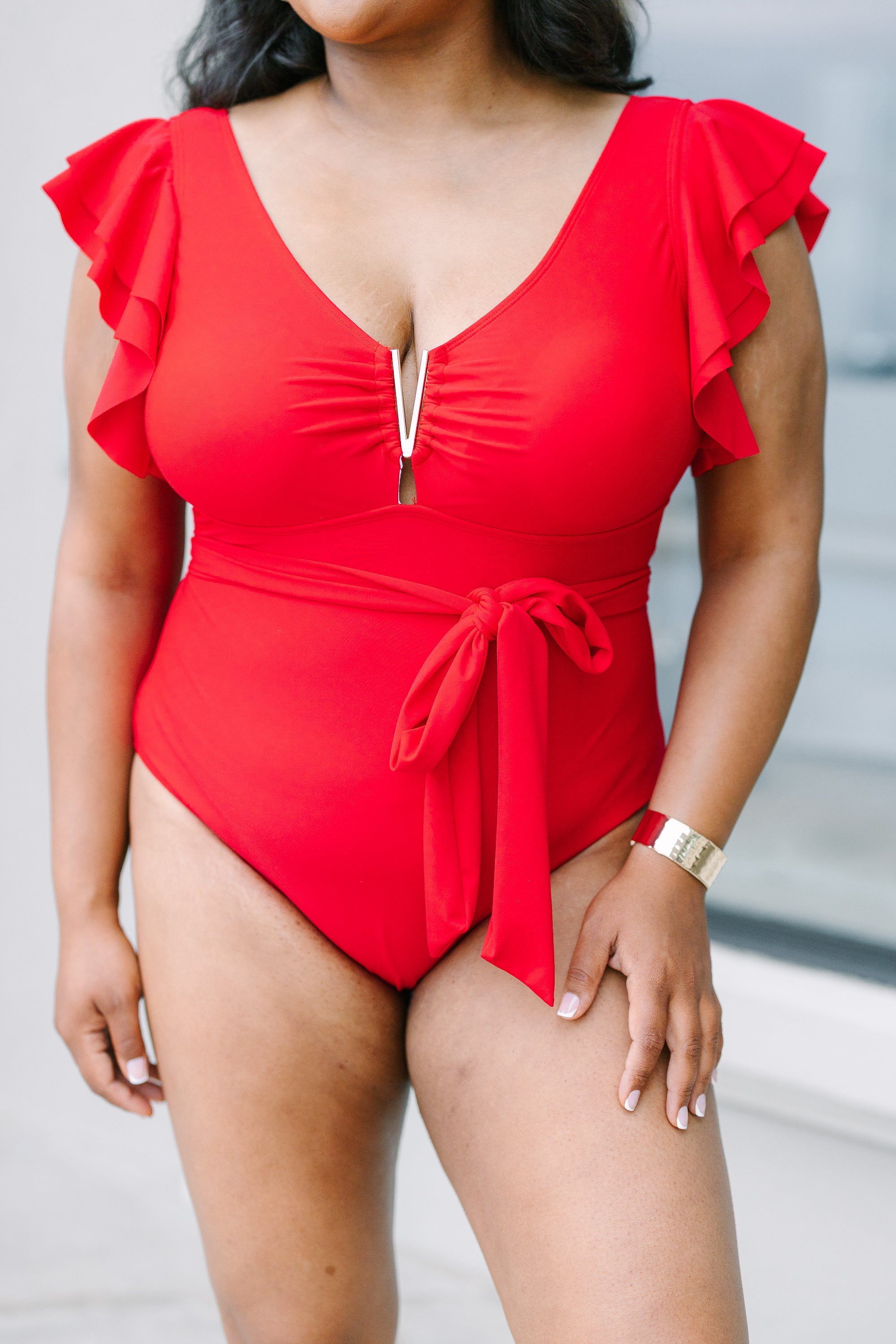 Beach Beauty Swimsuit, Red