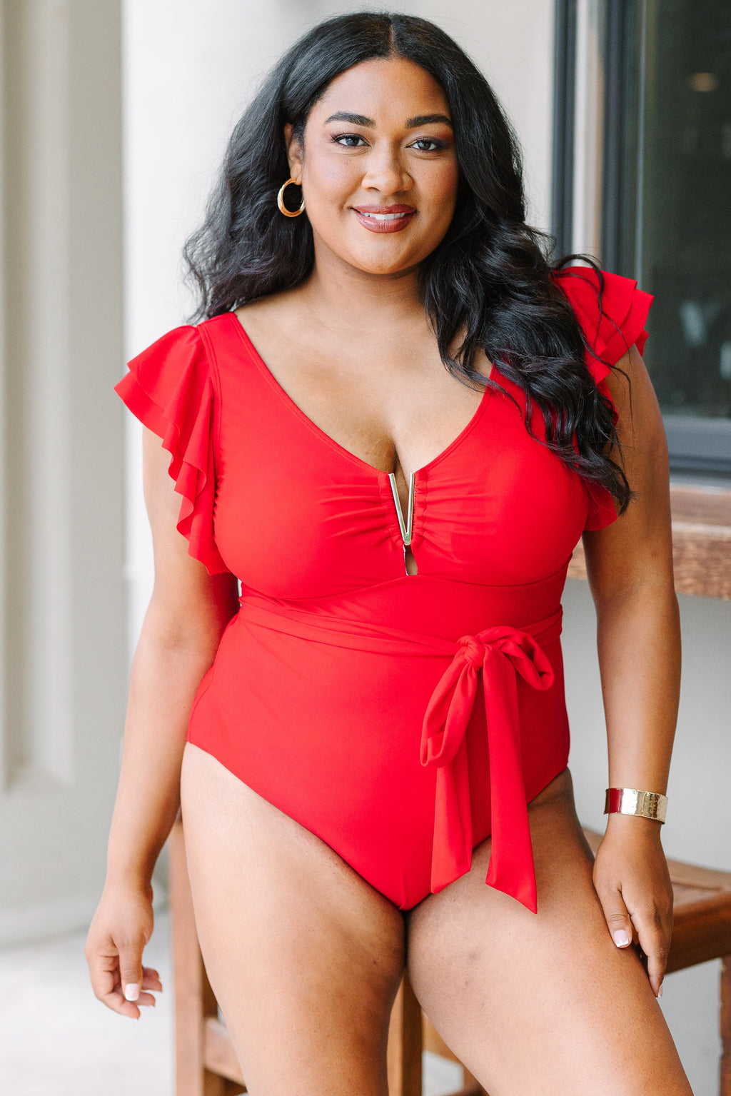 Beach Beauty Swimsuit, Red