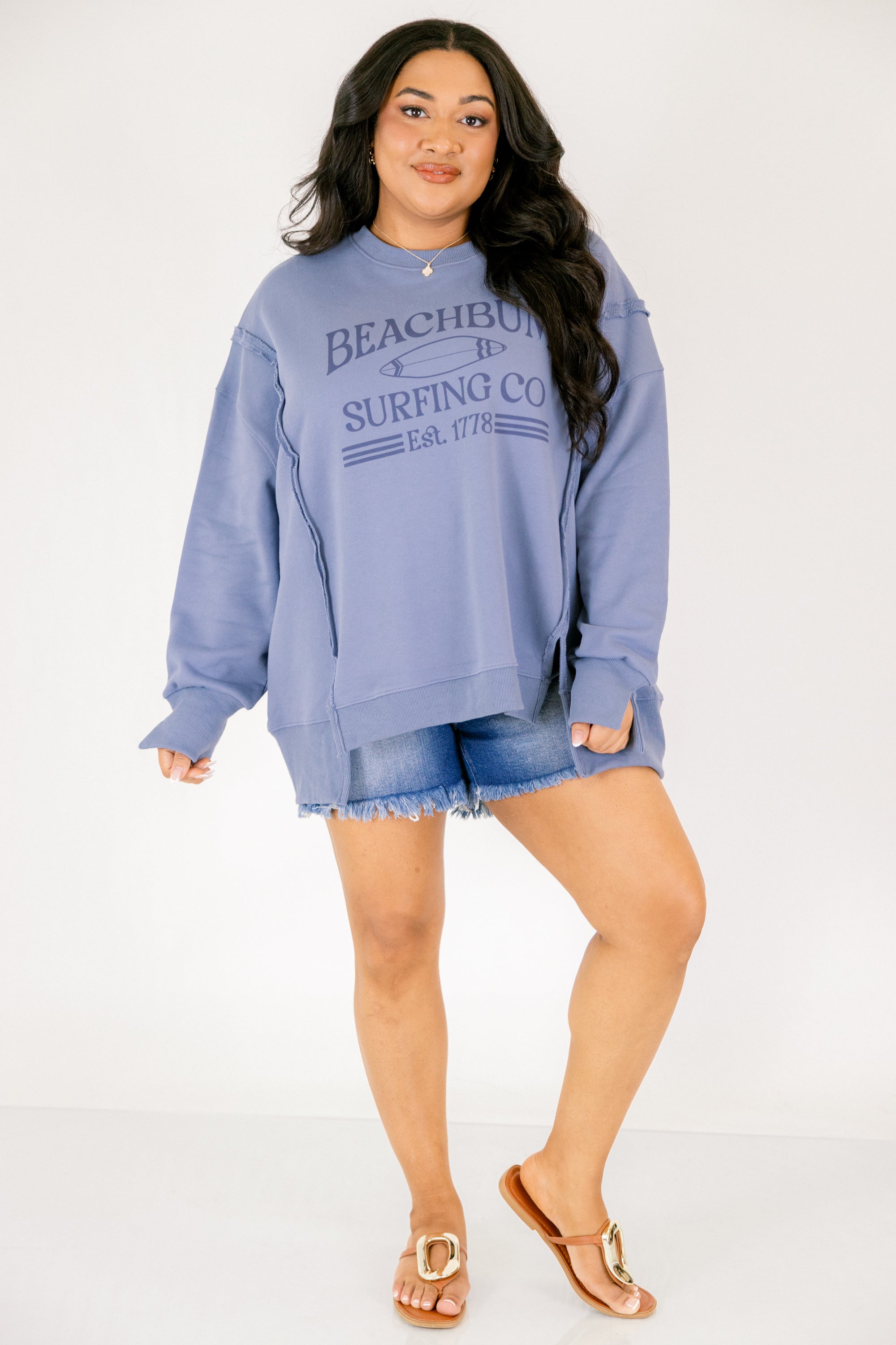 Beachbum Surf Co. Comfy Crew, Denim
