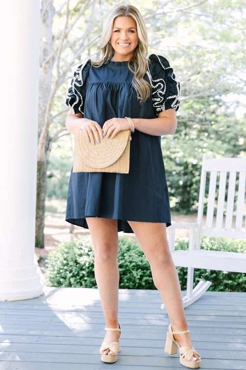 Between Me And You Dress, Navy