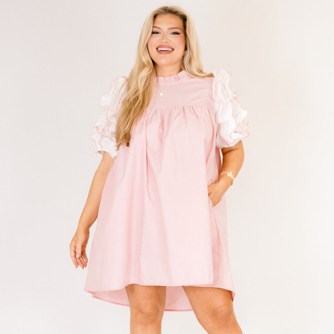 Between Me And You Dress, Pink