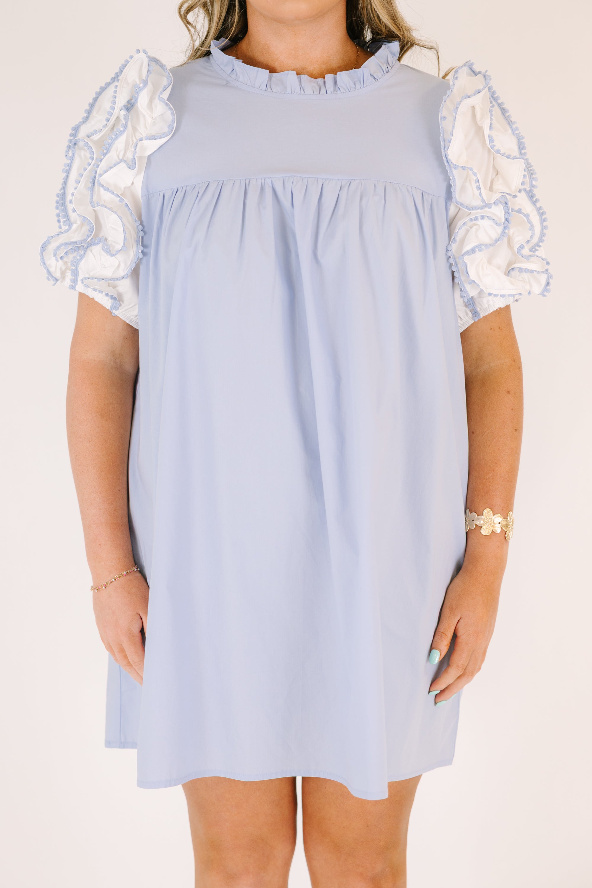 Between Me And You Dress, Light Blue