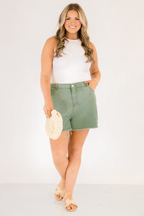 Big Moves Shorts, Olive