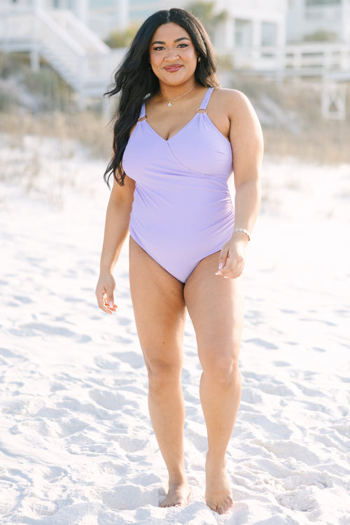 Blooming Beauty Swimsuit, Purple