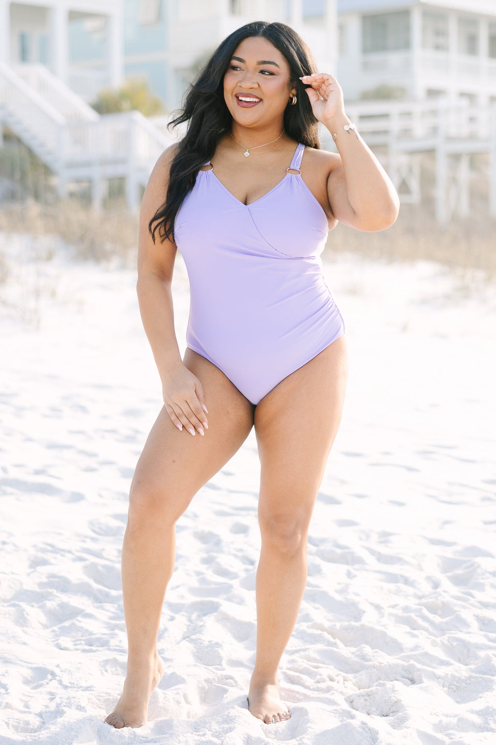 Blooming Beauty Swimsuit, Purple